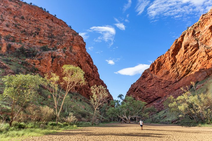 Simpson's Gap along the Larapinta Trail