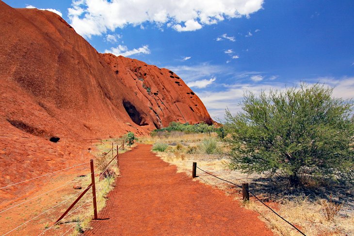 Trail along the base of Uluru