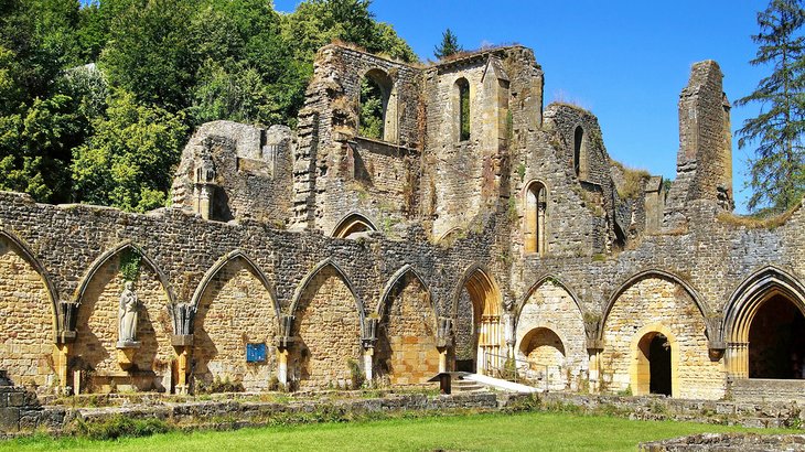 Ruins of the old Abbey of Notre Dame d'Orval