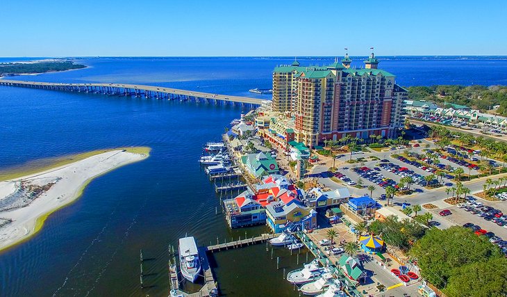 Aerial view of Destin, Florida