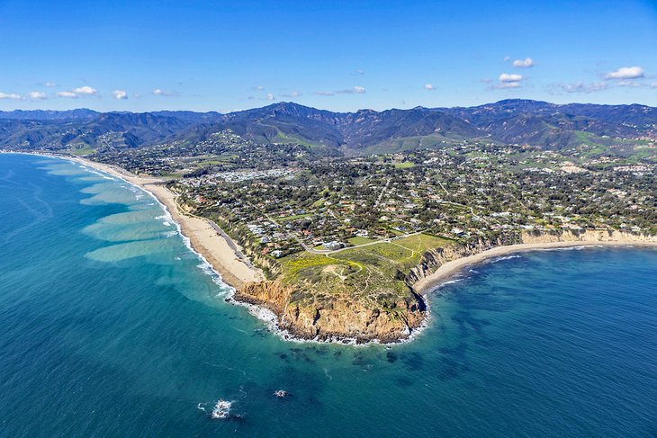 Aerial view of Point Dume