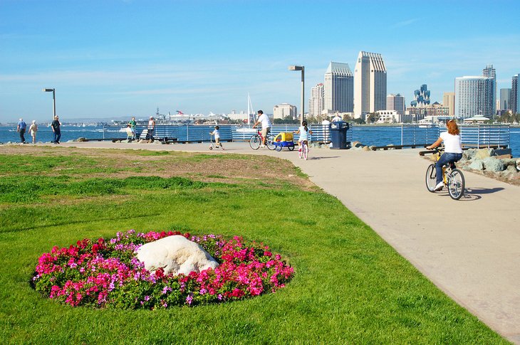 Cycling at the San Diego Harbor