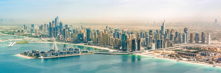 Aerial view of Dubai