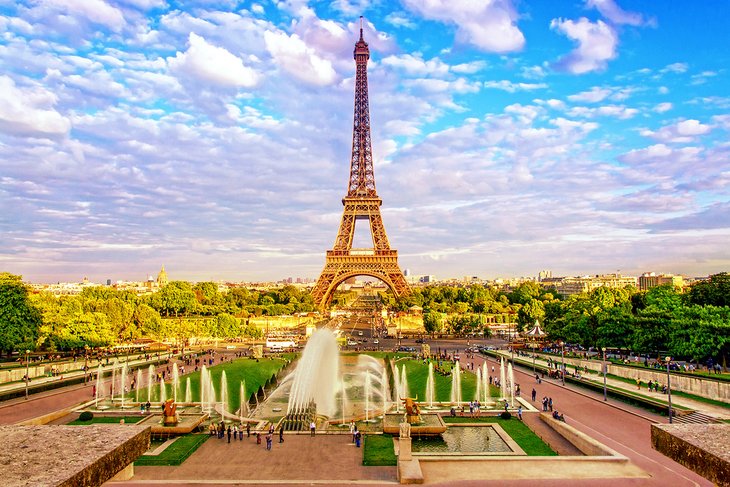 Eiffel Tower at sunset