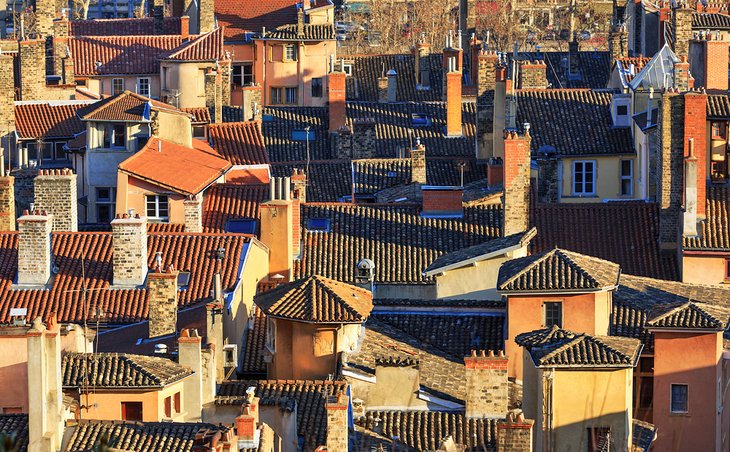 Rooftops in Vieux Lyon (Old town)