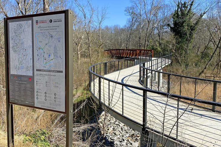 Walking trail at the University of Georgia