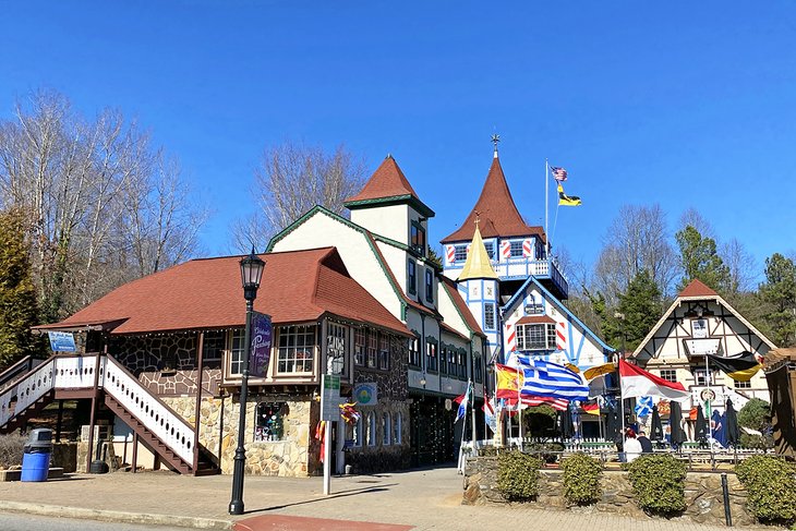 Bavarian buildings in Downtown Helen