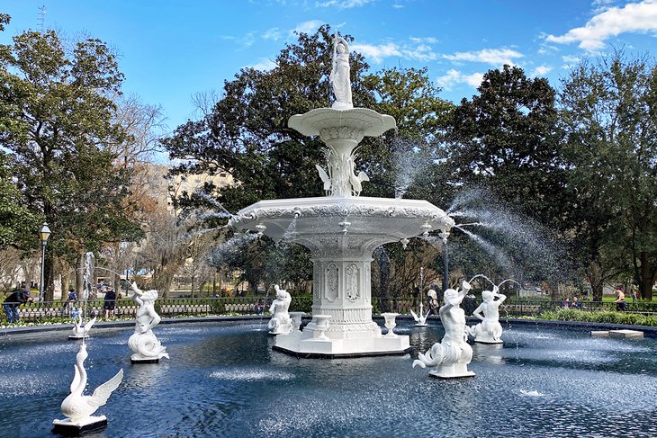 Forsyth Park in Savannah's Historic District