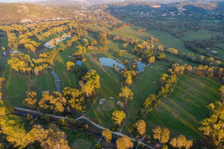 Aerial view of Corfu Golf Club