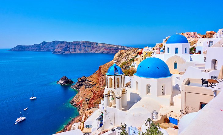 View from Oia village