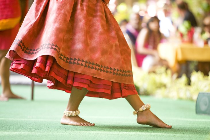 Dancer at the Polynesian Cultural Center in Oahu