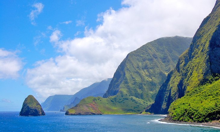 Sea cliffs in Molokai