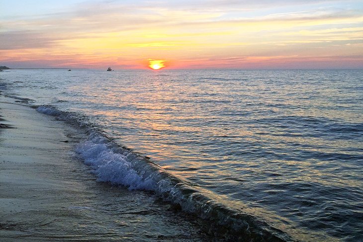 Surfside Beach at sunset