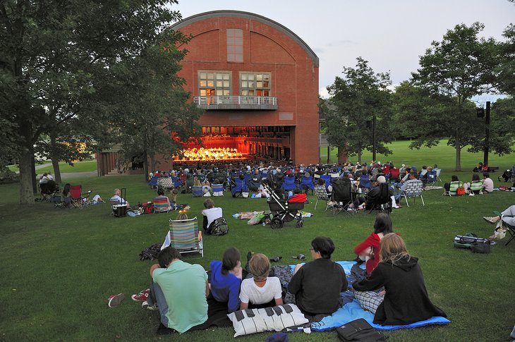 Summer concert at Ozawa Hall, Tanglewood Music Festival