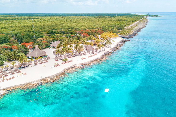 Aerial view of Playa Azul