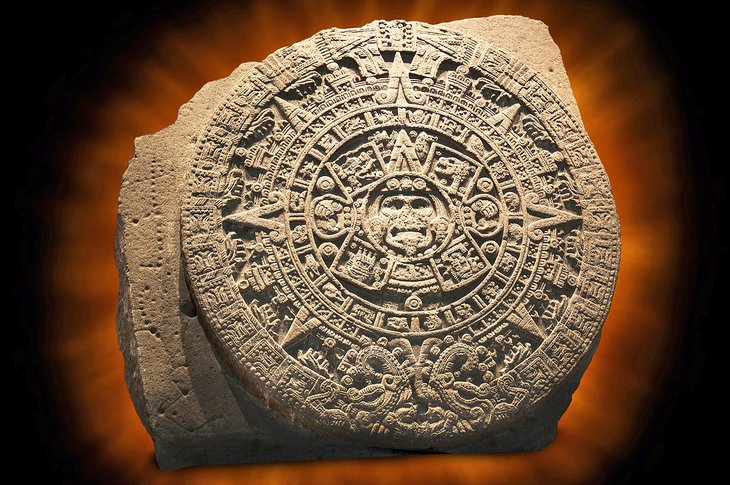 Aztec Sun Calendar at the National Museum of Anthropology