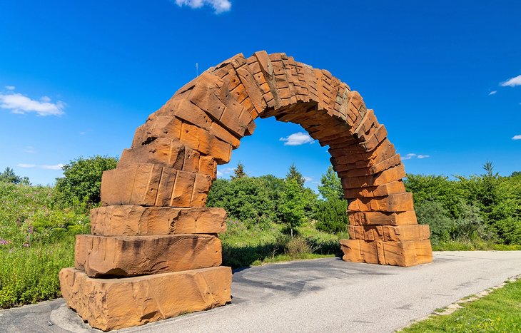 Stone arch at the Frederik Meijer Gardens &amp; Sculpture Park