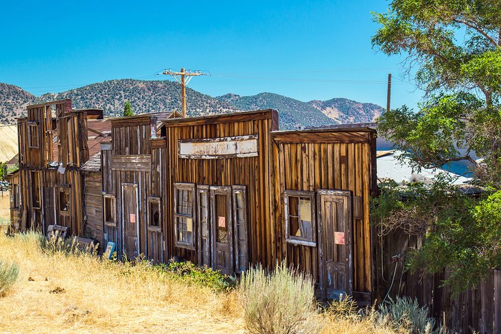 Old West facades in Virginia City, Nevada