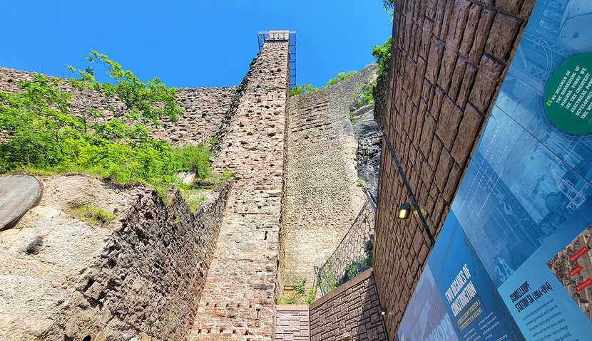 Outer Wall of Schoellkopf Power Station No. 3, Niagara Falls, New York