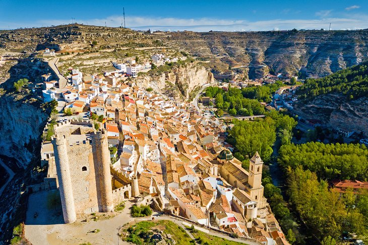 Alcala del Jucar village above the Jucar Gorge