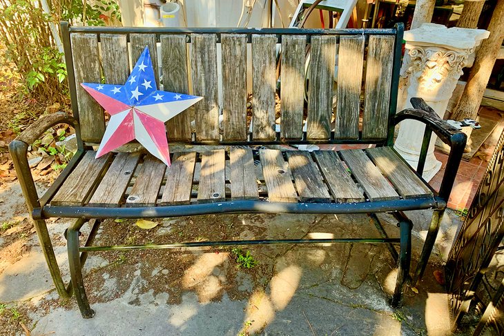 Antique bench in Conroe