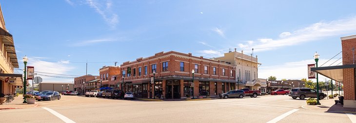 The old business district on Simonton and Main Streets