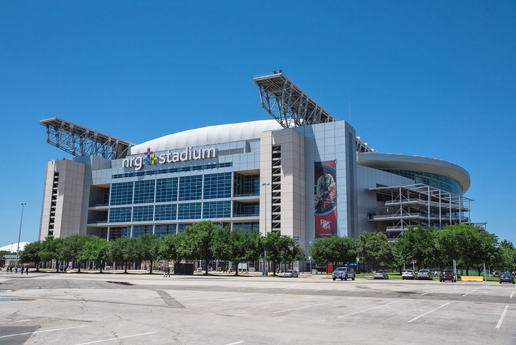 Outside of NRG Stadium in Houston