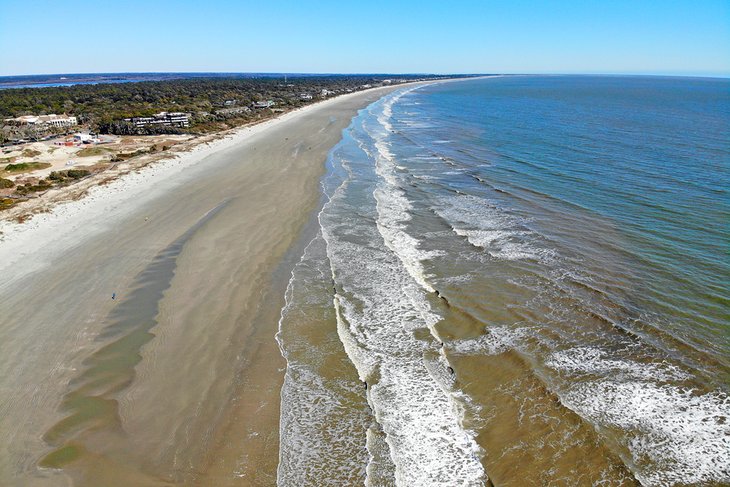 Aerial view of Kiawah Island, South Carolina