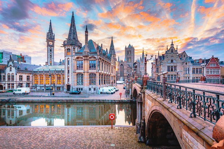 Sunset in Ghent