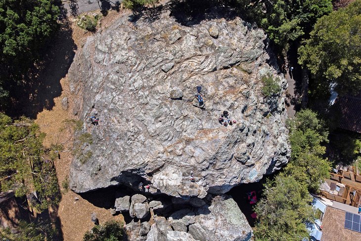 Aerial view of  Indian Rock