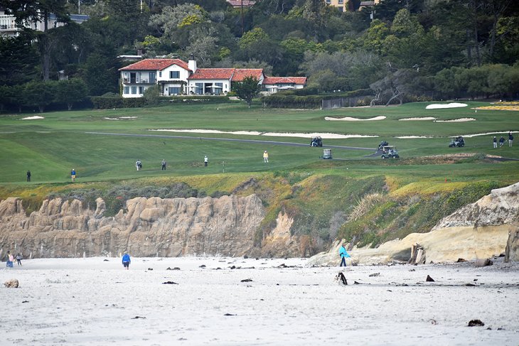 Golf course along Carmel City Beach