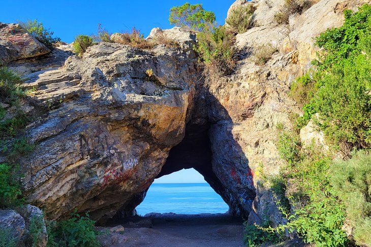 Smugglers Cave, near Pirate's Cove Beach