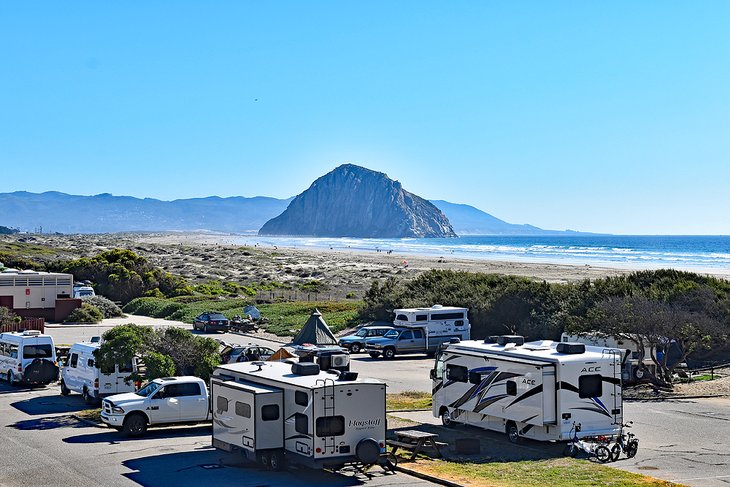 Campground at Morro Strand State Beach
