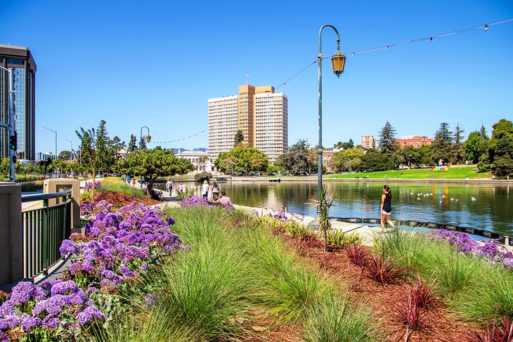 Walking path along Lake Merritt