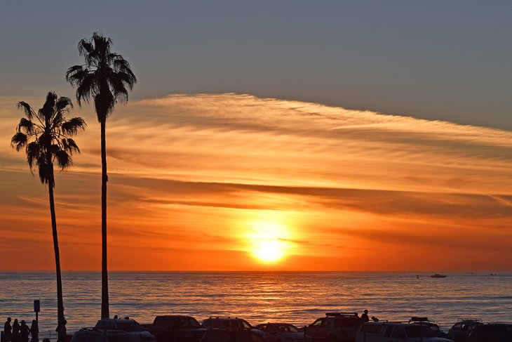 Doheny State Beach at sunset