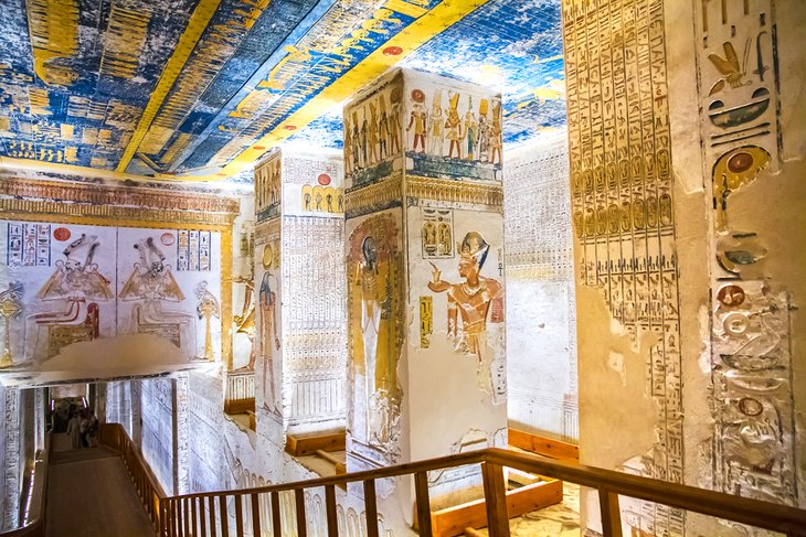 Tomb interior in the Valley of the Kings