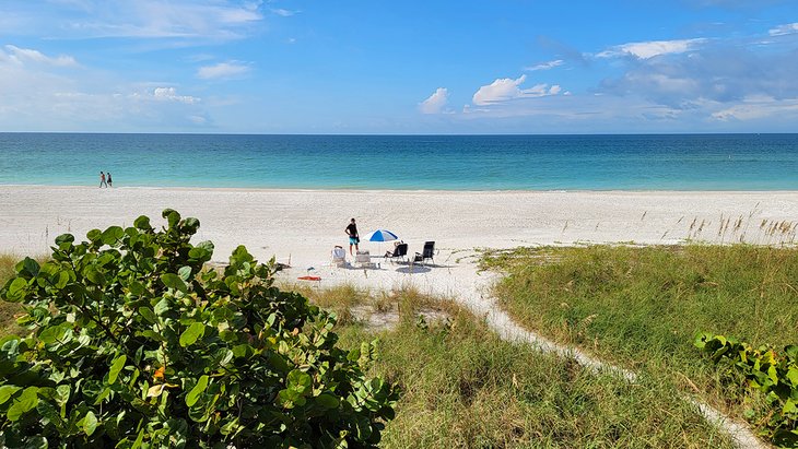 Beautiful beach on Anna Maria Island