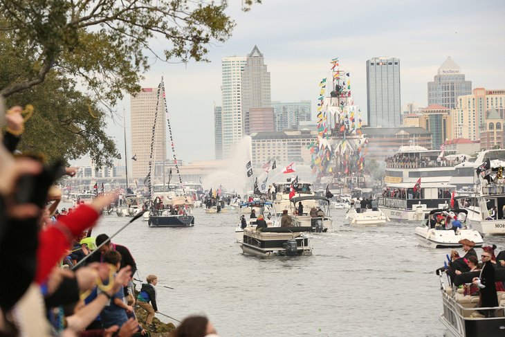 Gasparilla Pirate Fest, Tampa, Florida, in 2019