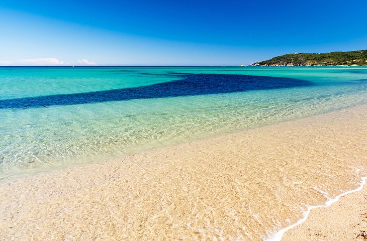 Crystal-clear water at Pampelonne Beach (Plage de Pampelonne)