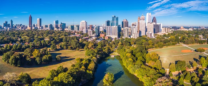 Aerial view of Atlanta, GA