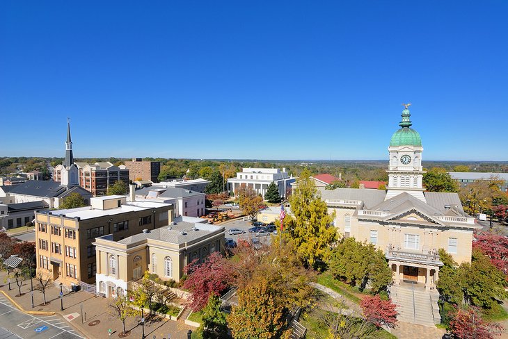 View over downtown Athens