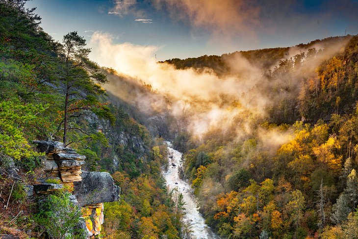 Tallulah Falls and Tallulah Gorge