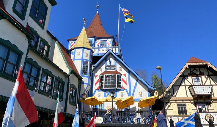 Bavarian buildings in Helen, Georgia