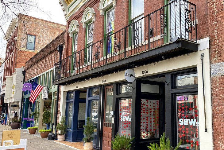 Shops in downtown Augusta