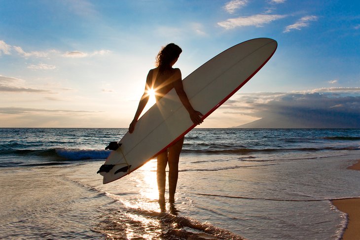 Surfer on Maui