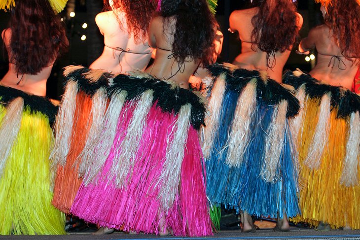 Traditional dancers at the Polynesian Cultural Center