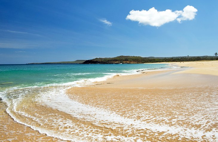 Wide-open sands at Papohaku Beach Park, Molokai