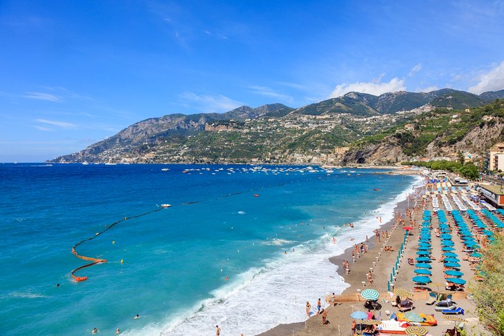 Maiori Beach on the Amalfi Coast