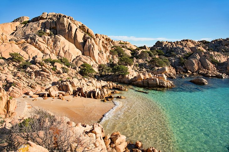 Cala Coticcio beach on Caprera Island