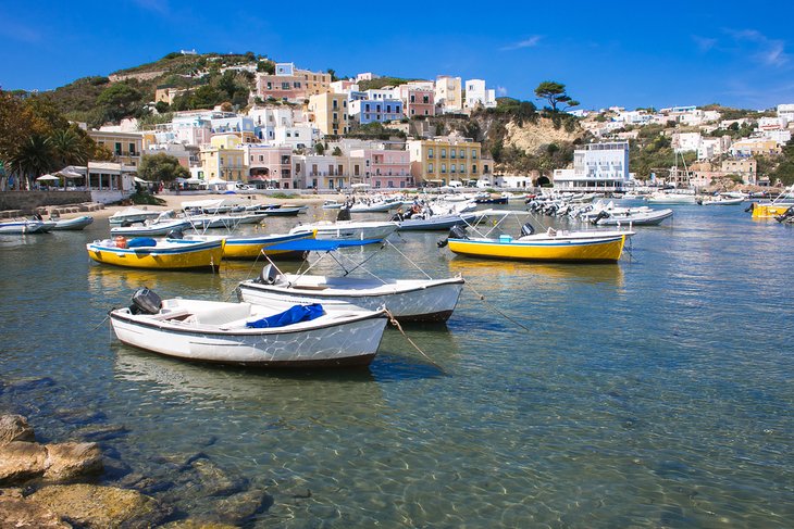 Harbor on Ponza island